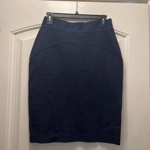 Diane Von Furstenberg Women's Business Pencil Mini‎ Skirt Blue Size 10
